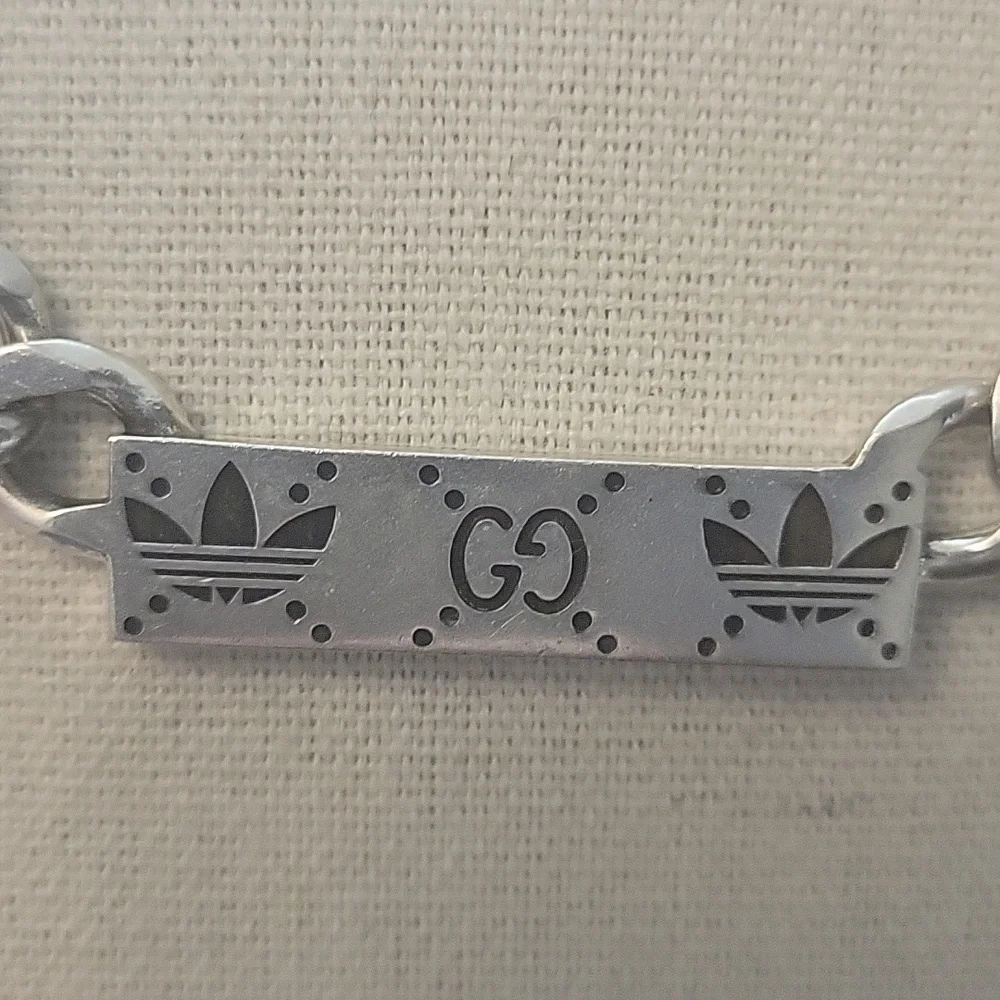 GUCCI + ADIDAS GOURMETTE CHAIN NECKLACE Retail Price $1,295.00